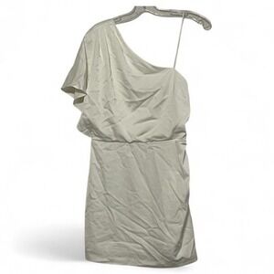 NWT Colletta The Co-Op Elegant One-Shoulder Dress Medium Off White‎ Asymetrical